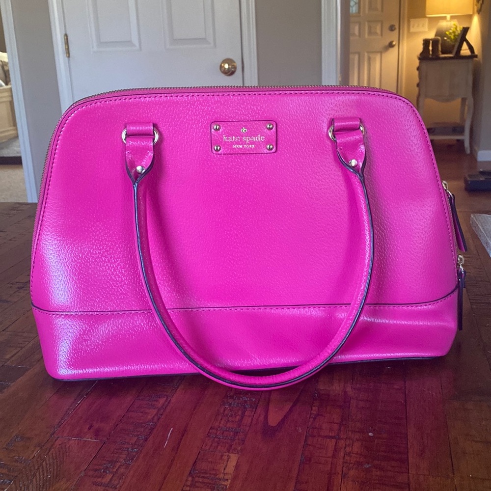 Kate Spade Rachelle Wellesley Sweetheart Pink Handbag NWT  zip closure